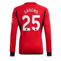 Manchester United Jadon Sancho #25 Replika Hemmatröja 2023-24 Långärmad
